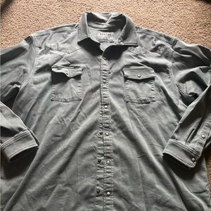 PONCHO Pearl Snap Western Button Shirt Size 2XL